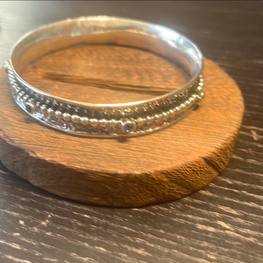 Or Paz Silver and Blue Intricate Bracelet